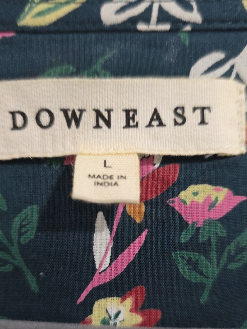 DownEast Dark Green Floral Midi Dress with Ruffle Hem - Picture 2 of 5